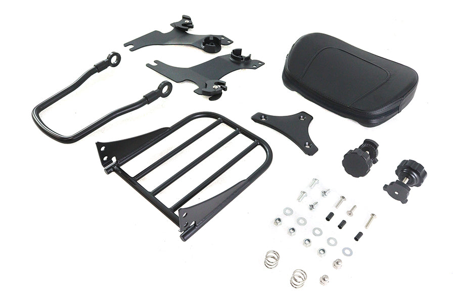 Gloss Black Sissy Bar and Rack