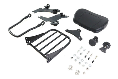 Gloss Black Sissy Bar and Rack