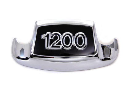 Chrome and Black Front Fender Tip 1200