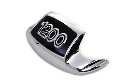 Chrome and Black Front Fender Tip 1200