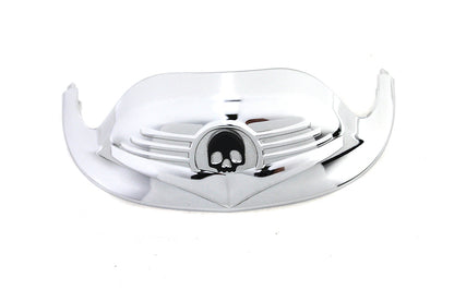 Skull Front Fender Tip Chrome