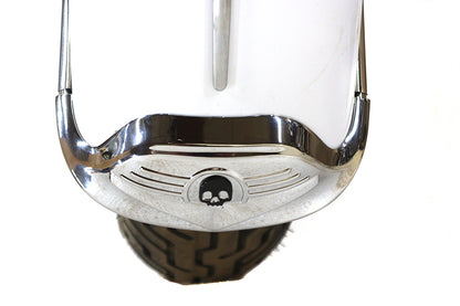 Skull Front Fender Tip Chrome