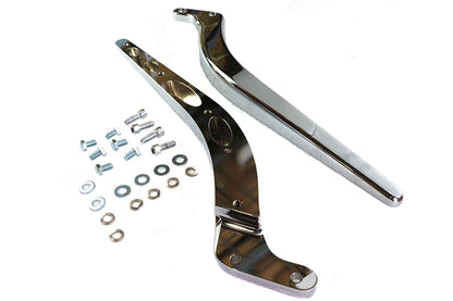 Curved Fender Strut Set Chrome