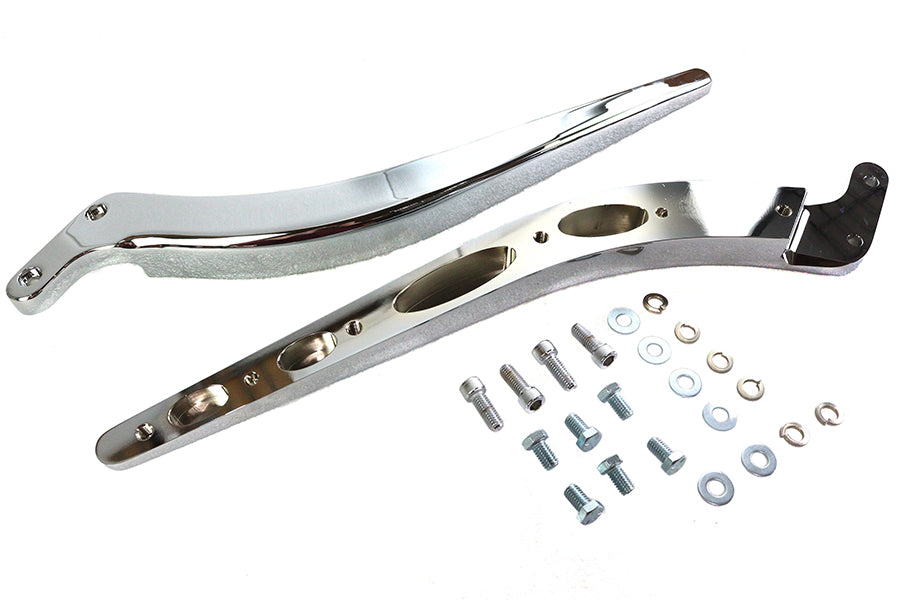 Curved Fender Strut Set Chrome