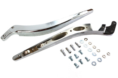 Curved Fender Strut Set Chrome