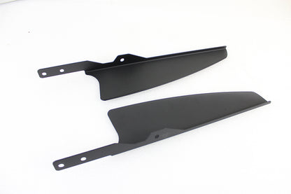 Black Windshield Deflector Set
