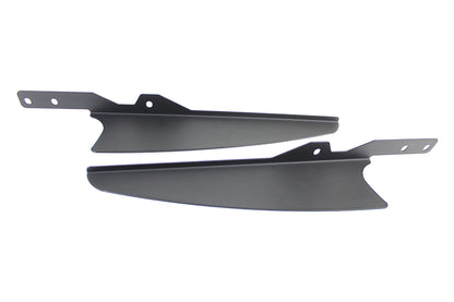Black Windshield Deflector Set