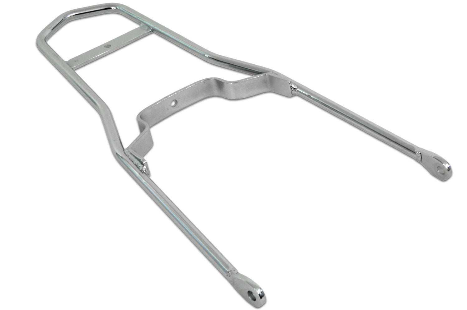 24 Round Sissy Bar Flat Fender Style Chrome