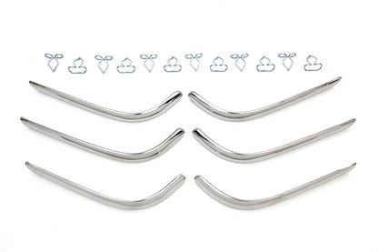 Replica Rear Fender Trim Set Sargent Stripe Style