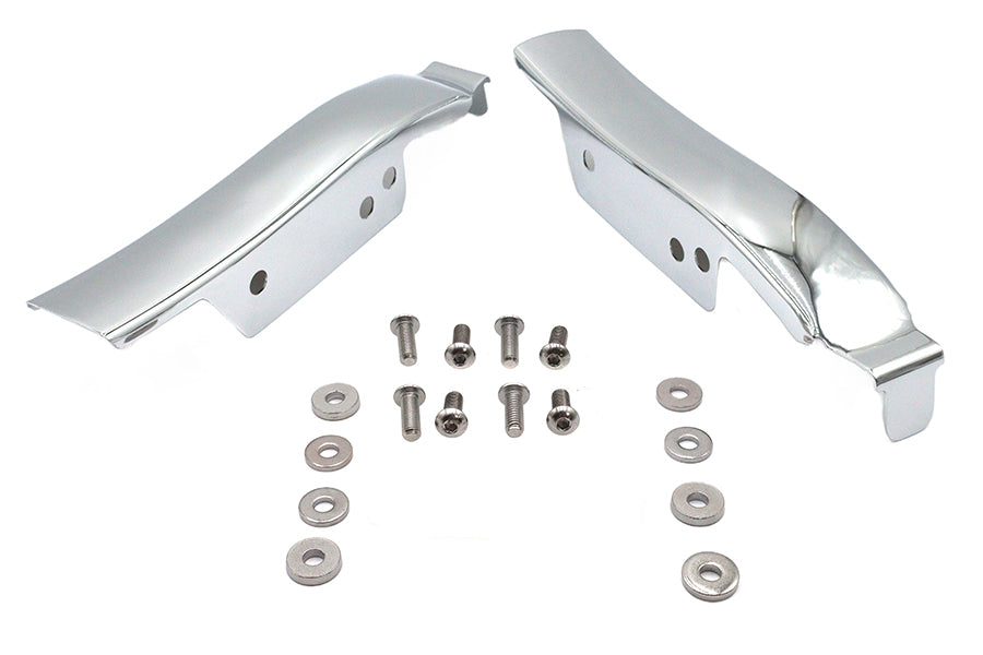 Saddlebag Rear Filler Strip Set Chrome
