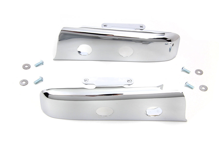 Chrome Slotted Saddlebag Filler Strip Kit