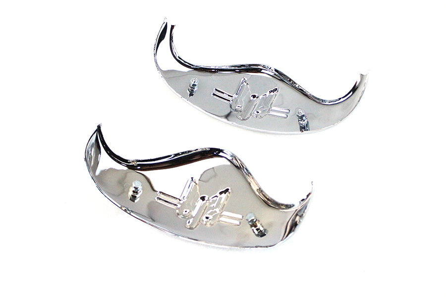 Chrome Rocket Fender Tip Set