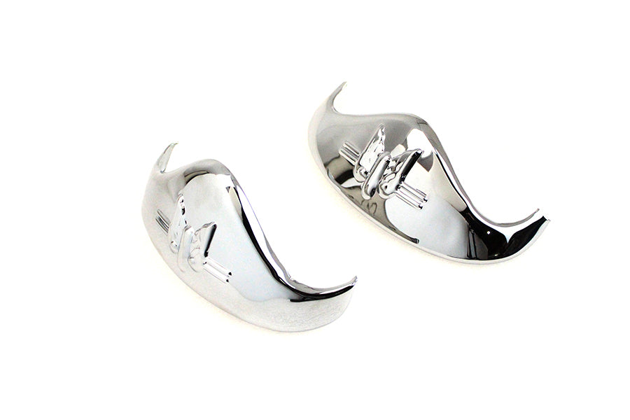 Chrome Rocket Fender Tip Set