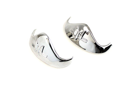 Chrome Rocket Fender Tip Set