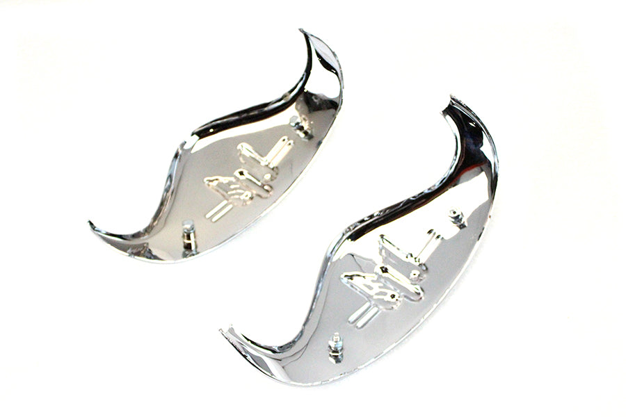 Chrome Rocket Fender Tip Set
