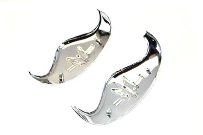 Chrome Rocket Fender Tip Set