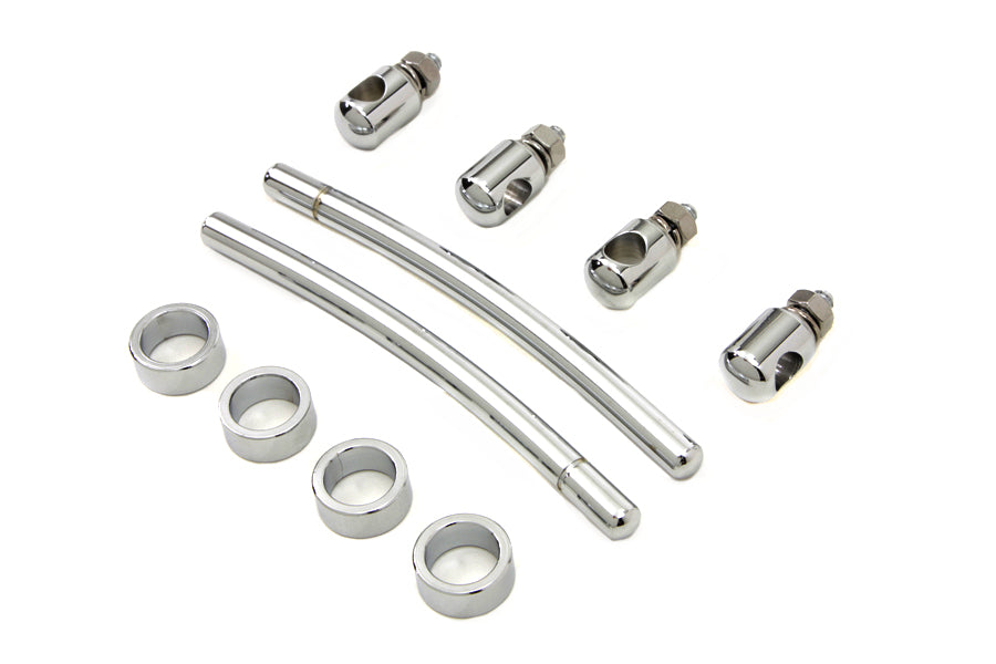 Chrome Front Fender Trim Rail Kit