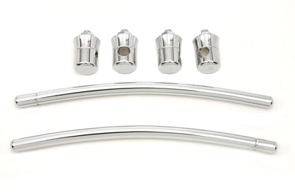 Chrome Front Fender Trim Rail Kit