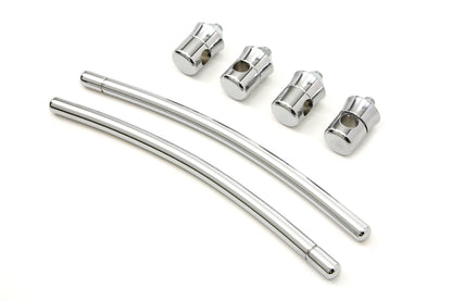Chrome Front Fender Trim Rail Kit