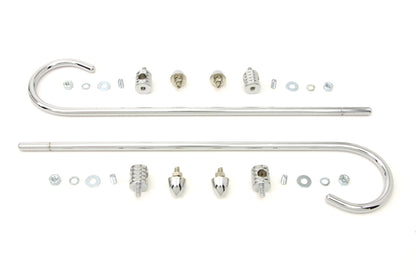 Chrome Front Fender Trim Rail Kit