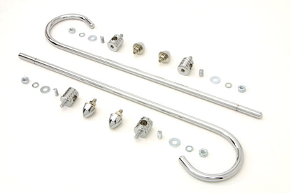 Chrome Front Fender Trim Rail Kit