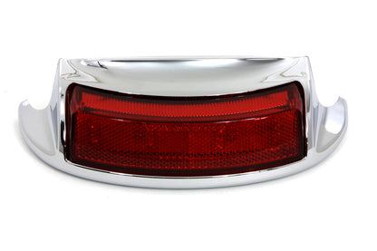 Chrome LED Rear Fender Tip with Red Lens