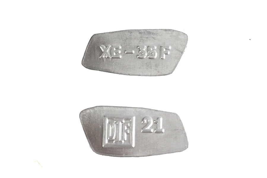1948-1957 Neck Hallmark Number Plate Set