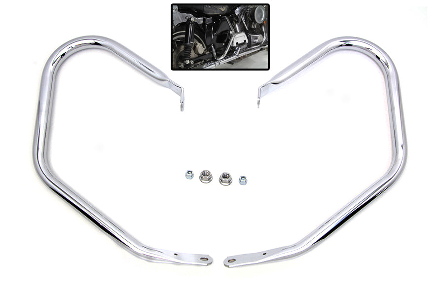 Chrome Rear Frame Bar Set