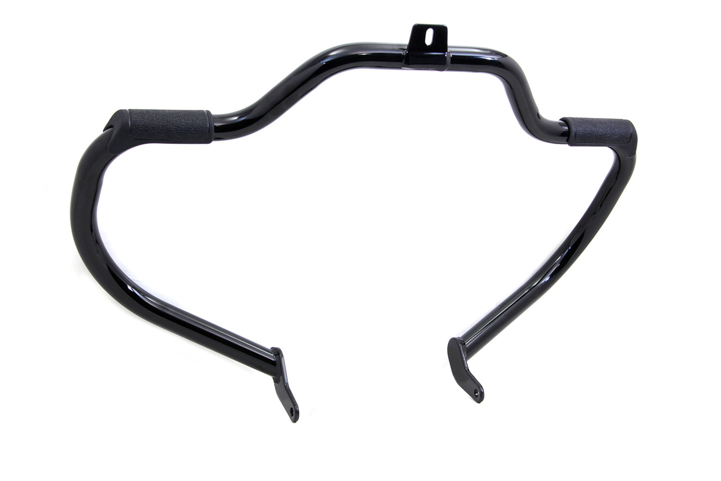 Black Front Engine Bar with Footpeg Pads