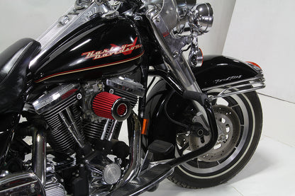 Black Front Engine Bar with Footpeg Pads