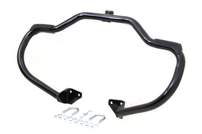 Black Front Engine Bar with Footpeg Pads