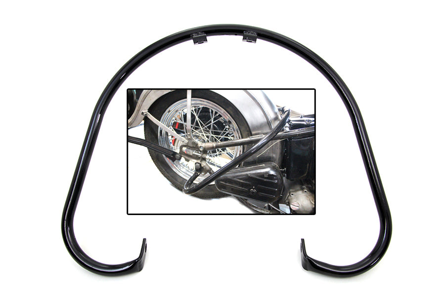 Black Rear Big Twin Frame Bar