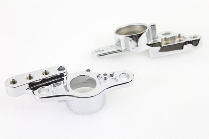 Rear Frame Fork Bracket Set Chrome
