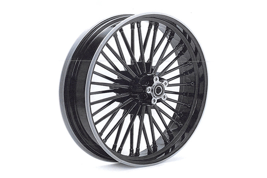Front 21 x 3.15" Duro 36 Fat Spoke Matte Black Wheel