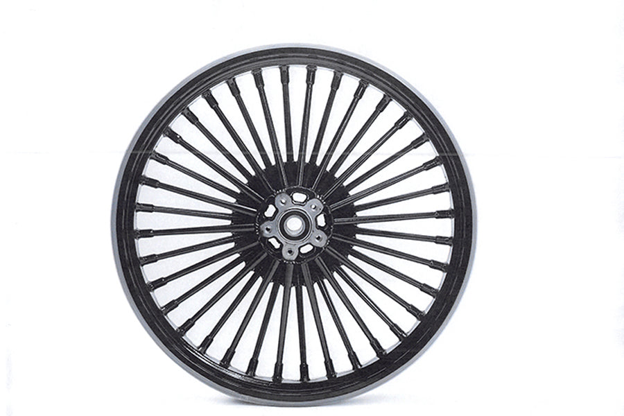 Front 21 x 3.15" Duro 36 Fat Spoke Matte Black Wheel