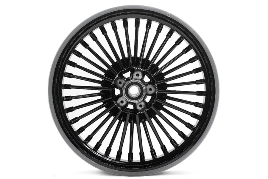 Rear 16 x 3.5" Duro 36 Fat Spoke Matte Black Wheel