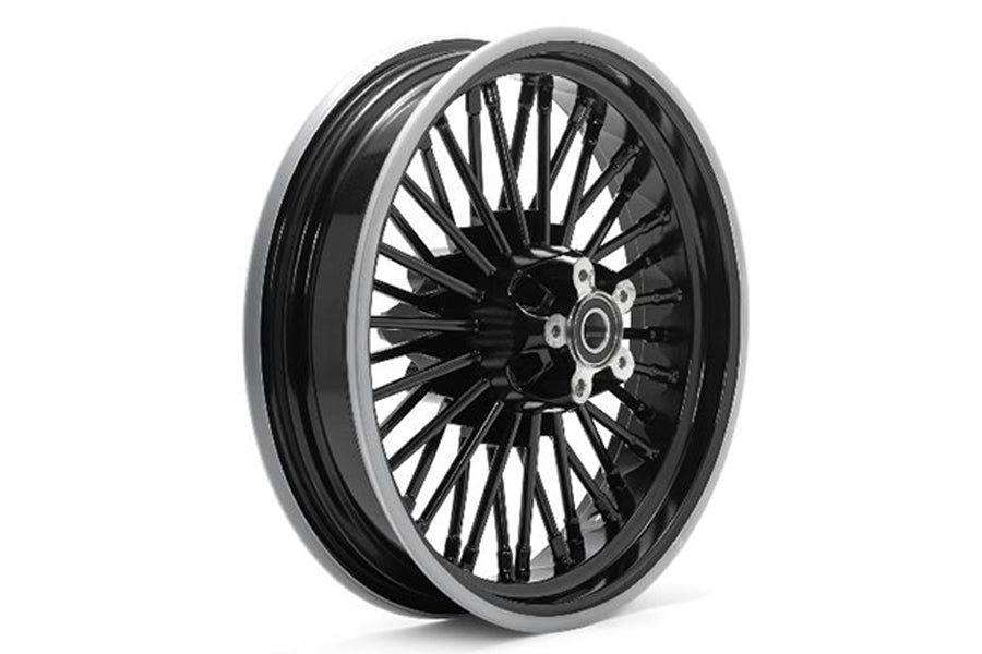 Rear 16 x 3.5" Duro 36 Fat Spoke Matte Black Wheel