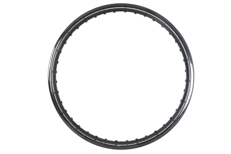 21 X 1.85" Rolled Edge Rim Black