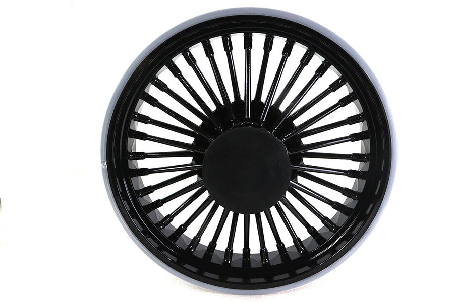 Front 16 x 3.5" Duro 36 Fat Spoke Matte Black Wheel