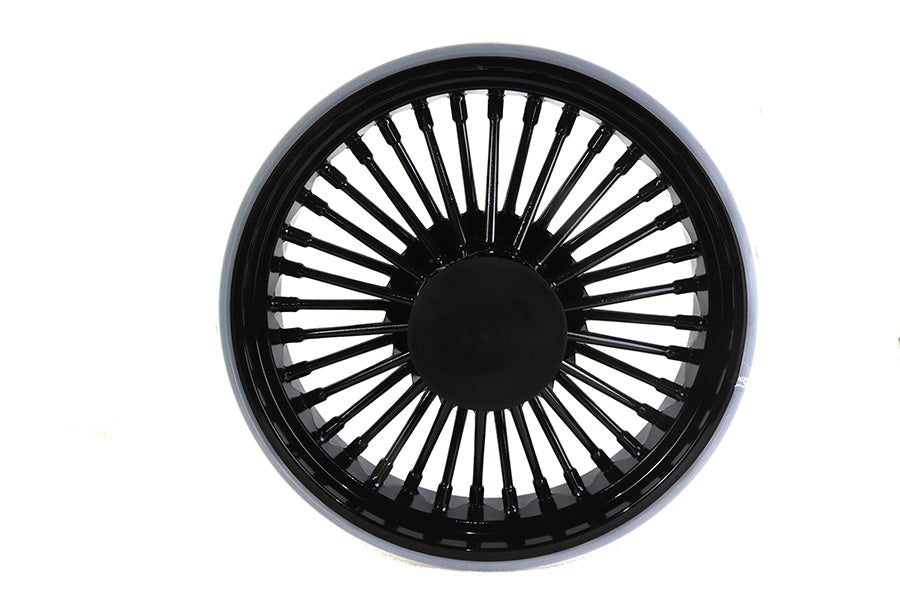 Front 16 x 3.5" Duro 36 Fat Spoke Matte Black Wheel