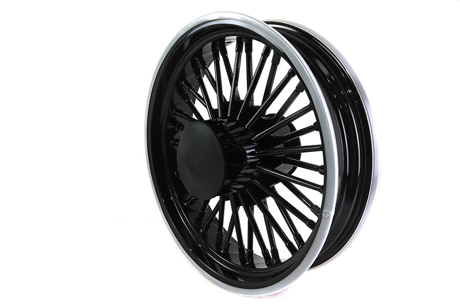 Front 16 x 3.5" Duro 36 Fat Spoke Matte Black Wheel