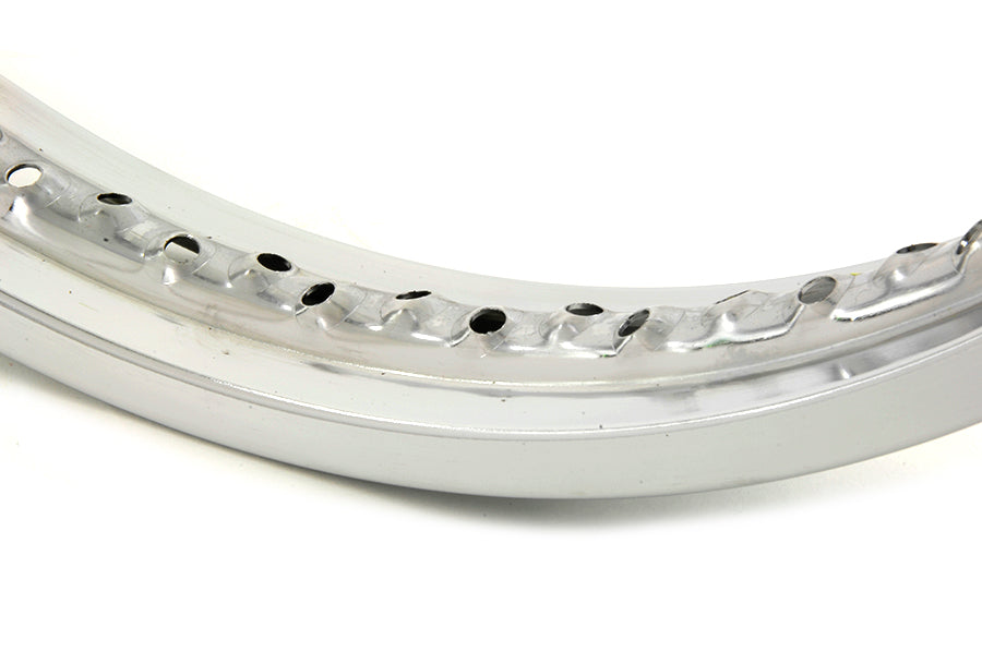 21 x 1.85" Rolled Edge Front Wheel Rim Chrome