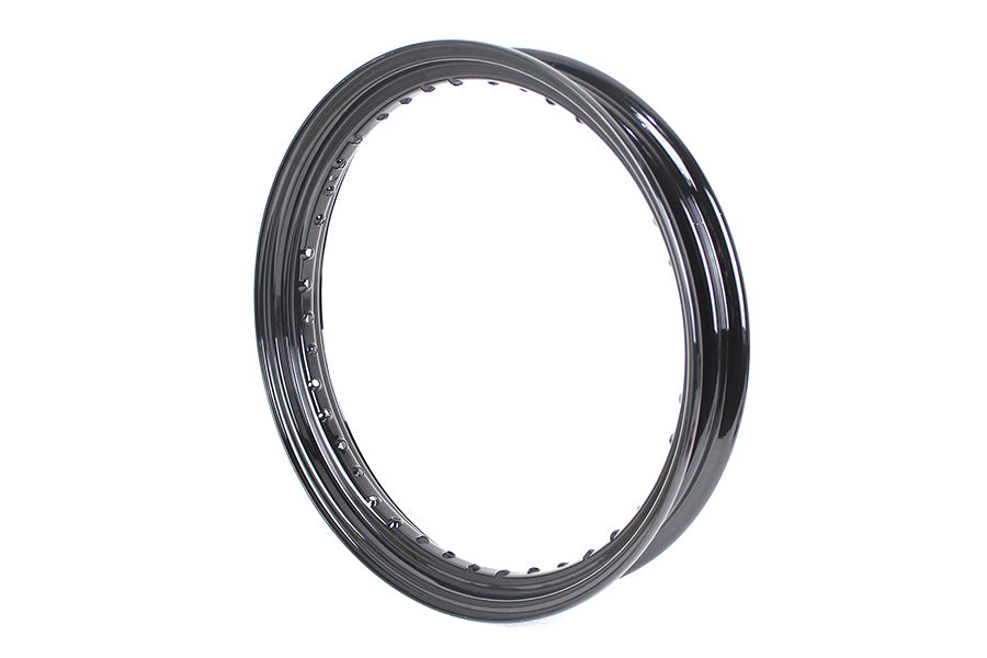 19 x 2.5" Drop Center Black Wheel Rim