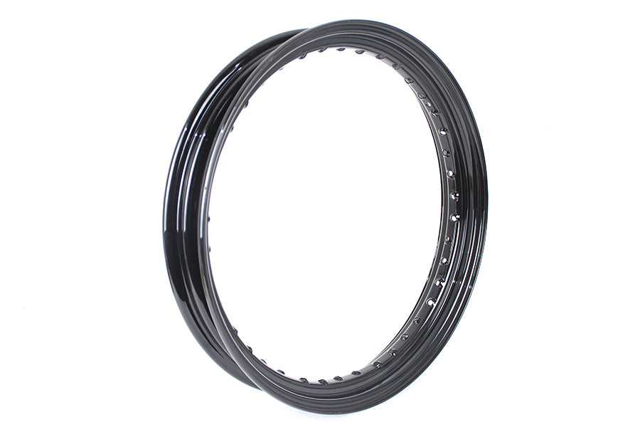 19 x 2.5" Drop Center Black Wheel Rim