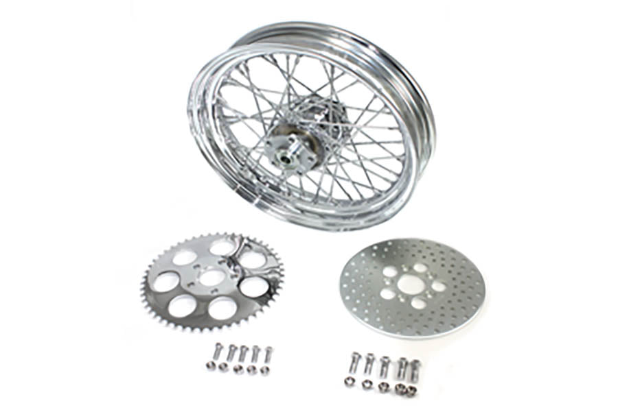 16 x 3.00" Rear Wheel Assembly Chrome