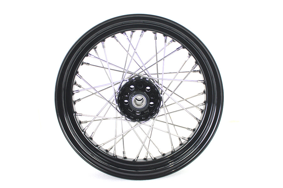 16 x 3.00" KH Type Star Hub Wheel Black