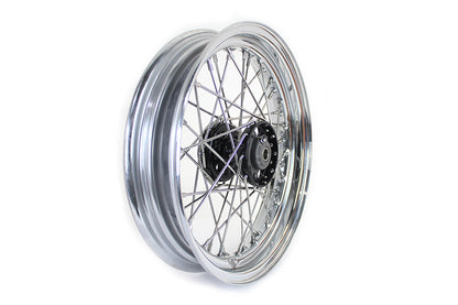 16 x 3.00" KH Type Star Hub Wheel Black
