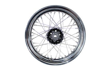 16 x 3.00" KH Type Star Hub Wheel Black
