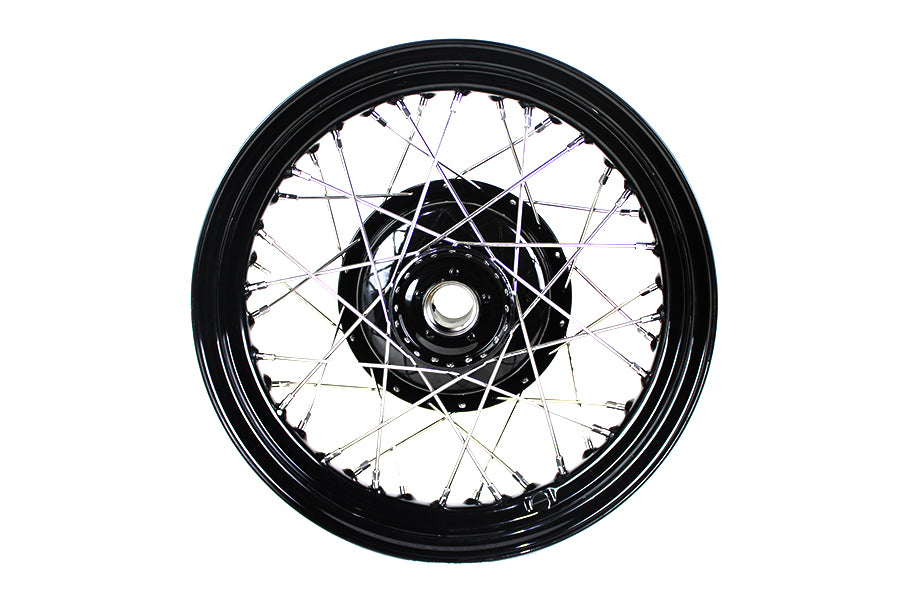 45 WL 16" x 3.00" Front Wheel Assembly Black