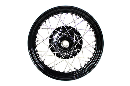 45 WL 16" x 3.00" Front Wheel Assembly Black
